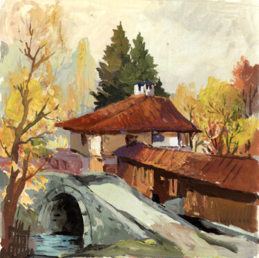 Pintura intitulada "Zeitgeist 1952_02" por Dimitar Russinov, Obras de arte originais, Têmpera