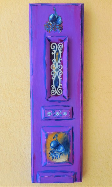 Painting titled "Lilac-purple front…" by Dimitrios Manos, Original Artwork, Acrylic