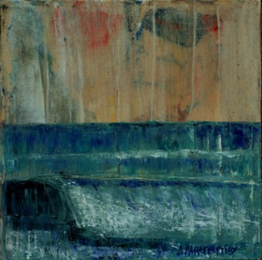 Pittura intitolato "Small Seascape 19" da Dimitra Papageorgiou, Opera d'arte originale, Olio