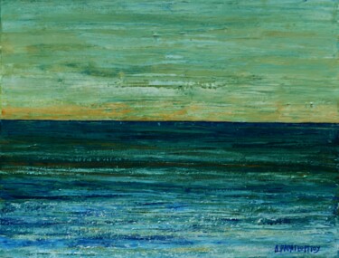 Pittura intitolato "Sea and Sky 1" da Dimitra Papageorgiou, Opera d'arte originale, Acrilico