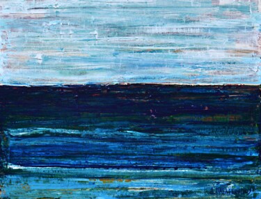 Pittura intitolato "Sea and Sky 2" da Dimitra Papageorgiou, Opera d'arte originale, Acrilico