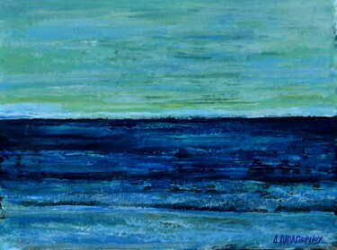 Malarstwo zatytułowany „Sea and Sky 3” autorstwa Dimitra Papageorgiou, Oryginalna praca, Akryl
