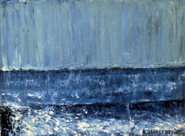 Pittura intitolato "Small Seascape 10" da Dimitra Papageorgiou, Opera d'arte originale, Olio