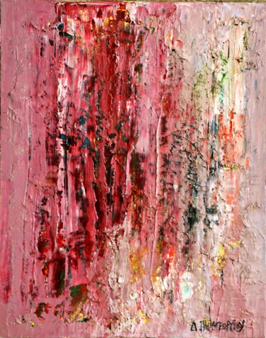 Картина под названием "Abstract Oil 8" - Dimitra Papageorgiou, Подлинное произведение искусства, Масло