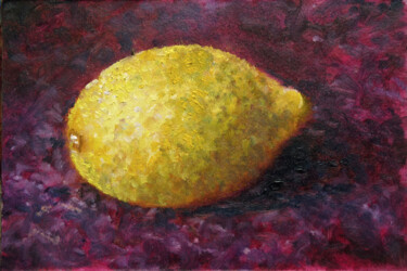 Peinture intitulée "Citron" par Dimitri Sinyavsky, Œuvre d'art originale, Huile