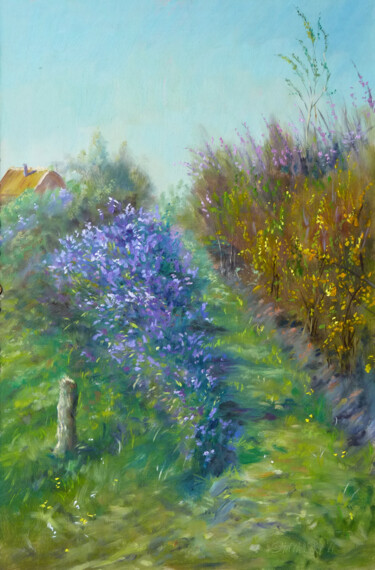 Painting titled "l-odeur-des-fleurs-…" by Dimitri Sinyavsky, Original Artwork