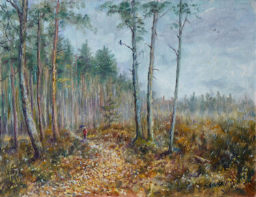 Painting titled "La nature brillera" by Dimitri Sinyavsky, Original Artwork, Oil