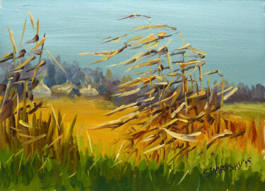 Peinture intitulée "En plein vent" par Dimitri Sinyavsky, Œuvre d'art originale, Huile
