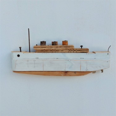 雕塑 标题为“cloud ship” 由Dimitrios Kiourtsis, 原创艺术品, 木