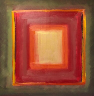 Painting titled "PORTAL NO. TEN" by Dimitrios Tsouris, Original Artwork, Oil Mounted on Wood Stretcher frame