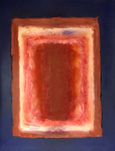 Painting titled "Portal No. Nine" by Dimitrios Tsouris, Original Artwork, Oil Mounted on Wood Stretcher frame