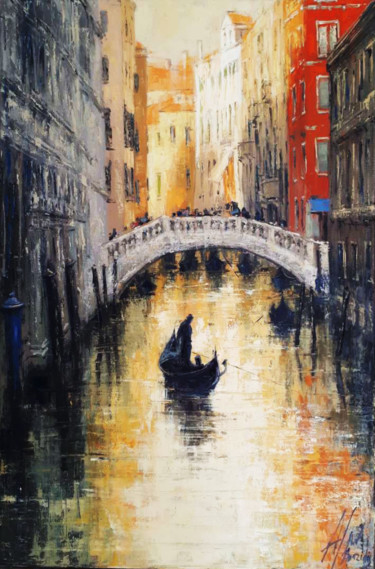 Painting titled "Venice Italy 3" by Dimitris Apazidis, Original Artwork, Oil