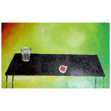 Картина под названием "Инжир на почти черн…" - Dimitriy Zapylihin, Подлинное произведение искусства, Масло