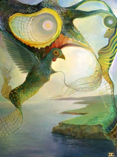 Картина под названием "Seventh Dimension" - Dimitri Zukov Art Of Color, Подлинное произведение искусства