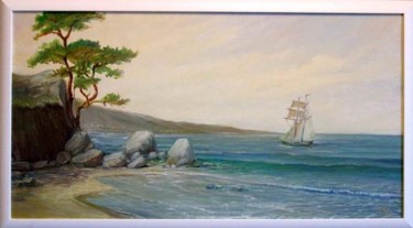 Картина под названием "Baltic Sea" - Dimitri Zukov Art Of Color, Подлинное произведение искусства, Масло