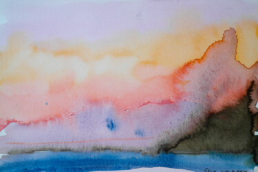 Schilderij getiteld "From Marmaris to Sa…" door Dina Aseeva, Origineel Kunstwerk, Aquarel