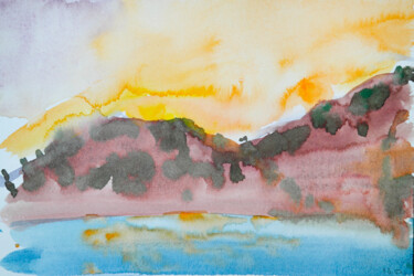 Painting titled "On our way to Marma…" by Dina Aseeva, Original Artwork, Watercolor