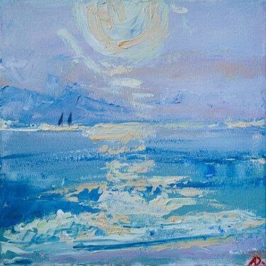 Painting titled "Solstice in San Vin…" by Dina Aseeva, Original Artwork, Acrylic Mounted on Wood Stretcher frame