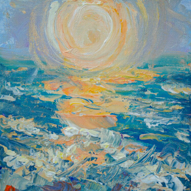 Pintura titulada "Small solstice - su…" por Dina Aseeva, Obra de arte original, Acrílico Montado en Bastidor de camilla de m…