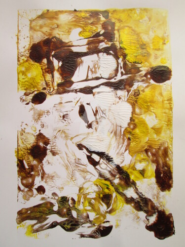 Peinture intitulée "Le flutiste" par Dina Mitia Rabearivelo, Œuvre d'art originale, Acrylique