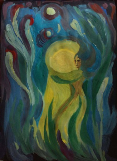 Painting titled "Spring" by Dina Khabibullina (Dina Adagio), Original Artwork