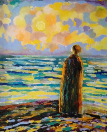 Painting titled "Mystery" by Dina Khabibullina (Dina Adagio), Original Artwork, Oil