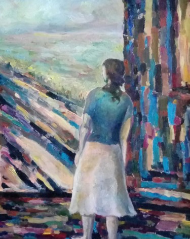 Painting titled "There where" by Dina Khabibullina (Dina Adagio), Original Artwork, Oil