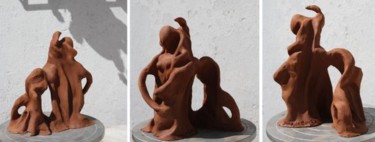 Escultura intitulada "HERMAFRODISIC" por Dina De Souza, Obras de arte originais, Cerâmica