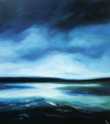 Peinture intitulée "Ocean" par Dinara Aristo, Œuvre d'art originale, Huile