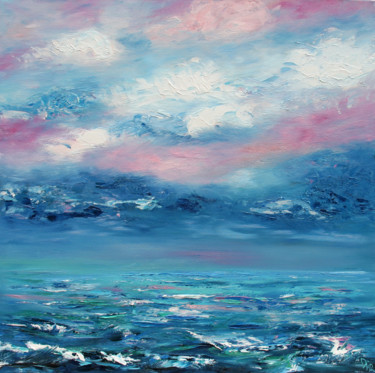 Painting titled "Sea" by Dinara Aristo, Original Artwork, Oil
