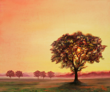 Malarstwo zatytułowany „In the sunbeam” autorstwa Dinara Aristo, Oryginalna praca, Olej