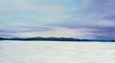 Painting titled "Winter Day" by Dinara Aristo, Original Artwork, Oil