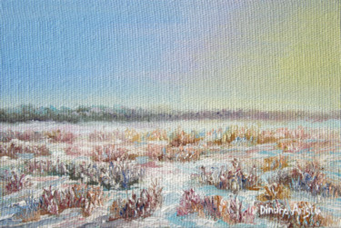Schilderij getiteld "Sunny winter day" door Dinara Aristo, Origineel Kunstwerk, Olie