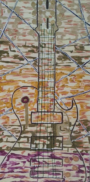 Painting titled "Strings of life par…" by Dinedero, Original Artwork, Acrylic