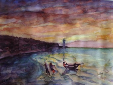 Peinture intitulée "2004-04-19-Aquarell…" par Jamart, Œuvre d'art originale