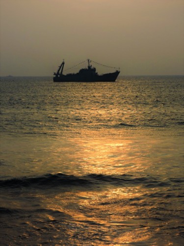 Photographie intitulée "Colombo sunset" par Dinil Samarasinha, Œuvre d'art originale, Photographie numérique