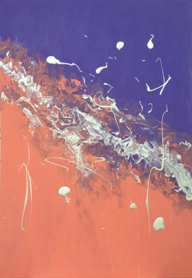 Pittura intitolato "Collision" da Diana Novikova, Opera d'arte originale, Acrilico