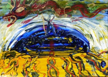 Pittura intitolato "" LA RIUNIONE DEI S…" da Dino Cerchiai, Opera d'arte originale