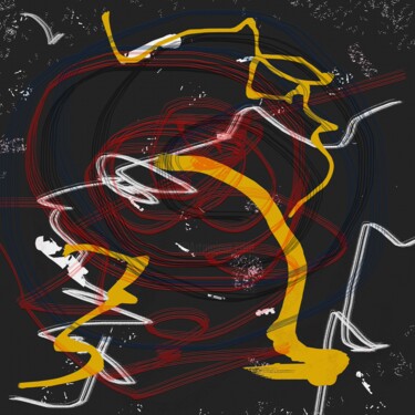 Картина под названием "ABSTRACT ART #047" - Diogo Cruz, Подлинное произведение искусства, Цифровая живопись Установлен на Де…