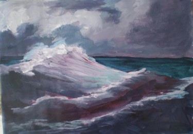 Malarstwo zatytułowany „Mar da Russia (Sea…” autorstwa Diogo Mariscal, Oryginalna praca, Olej