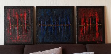 Malerei mit dem Titel "Cave" von Dirk Jetter, Original-Kunstwerk, Acryl