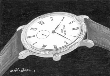 Patek Philippe Calatrava Disegno intitolato "Patek Philippe Cala…" da Fabrizio Boldrini, Opera d'arte originale, Matita