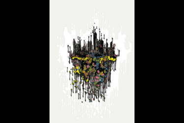 Grafika cyfrowa / sztuka generowana cyfrowo zatytułowany „Trash Rain” autorstwa Laurent Diesler, Oryginalna praca, Malarstwo…