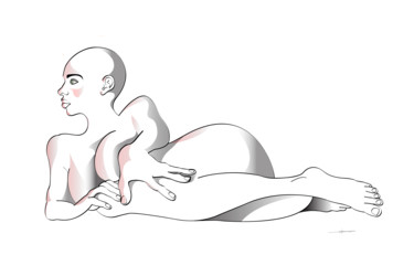 Dibujo titulada "Nue, simplement.jpg" por Laurent Diesler, Obra de arte original, Fotografía digital