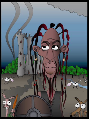 Rasta Vee King.jpg Arts numériques intitulée "Rasta Vee King.jpg" par Laurent Diesler, Œuvre d'art originale, Travail numérique 2D