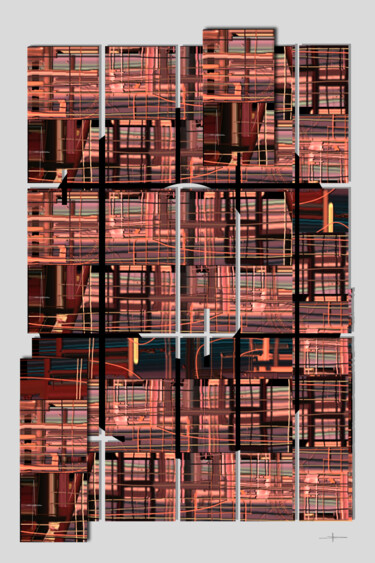 Digitale Kunst mit dem Titel "VIO DESDE ELCIELO.j…" von Laurent Diesler, Original-Kunstwerk, Digitale Malerei