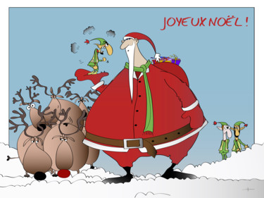 Digital Arts titled "Joyeux Noël !.jpg" by Laurent Diesler, Original Artwork, Digital Painting