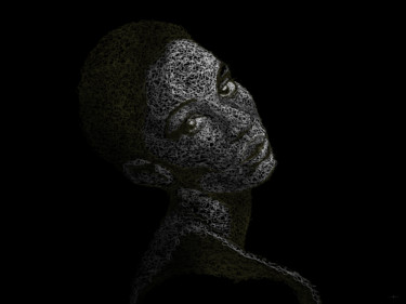 Digital Arts titled "Under the black glo…" by Laurent Diesler, Original Artwork, Digital Painting