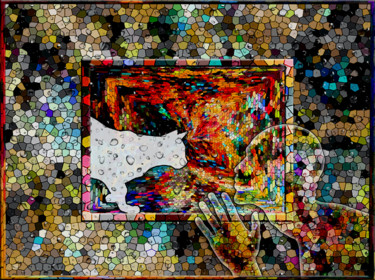 Konekto.jpg Arts numériques intitulée "Konekto.jpg" par Laurent Diesler, Œuvre d'art originale, Peinture numérique