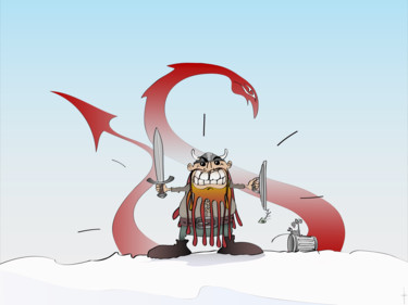 Ragnvald Le Barbu.jpg Arts numériques intitulée "Ragnvald Le Barbu.j…" par Laurent Diesler, Œuvre d'art originale, Travail numérique 2D